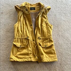 Yellow fleece line Women's utility Vest